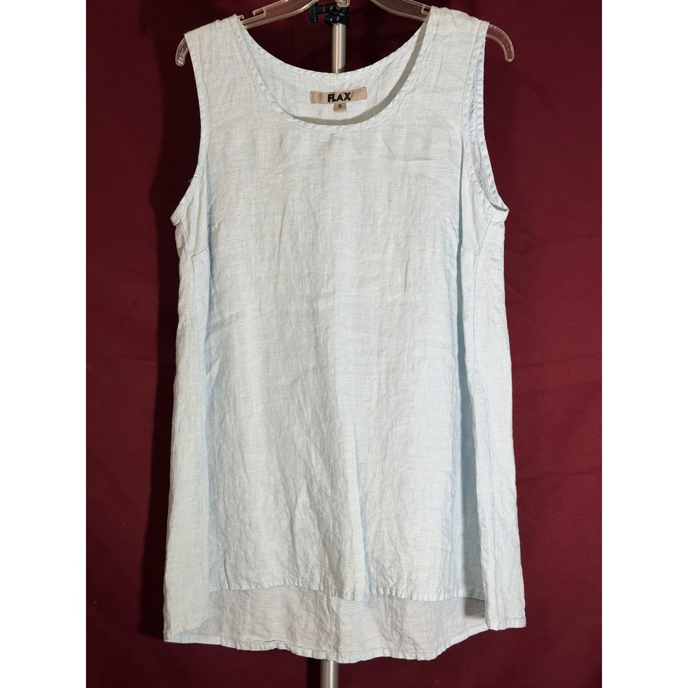 Flax Light Blue Tunic Dress Size Small (A3238)